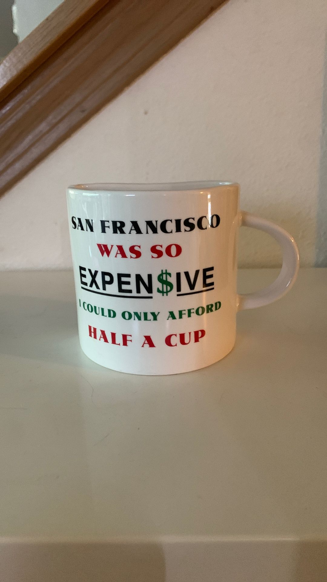 San Francisco Was So Expensive I Could Only Afford Half A Cup Coffee Mug Cali