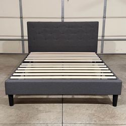 New Gray Queen Bed Frame (Can Deliver)