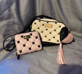 Betsy Johnson purse wallet combo