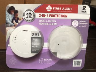 First Alert 2-in-1 Carbon Monoxide Alarm – New, Unopened