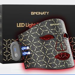 4 Modes Wireless Remote LED Face Mask Light Therapy