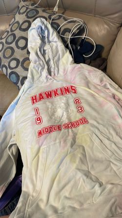 Pink and yellow tie-dye hoodie