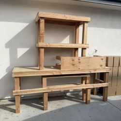 Work Bench + Shelves