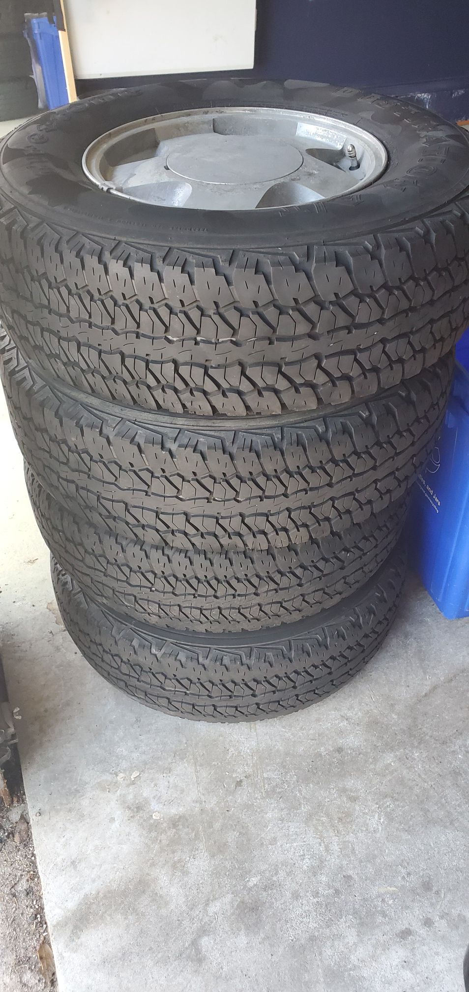 16" Firestone tires AND wheels-used 6 Lug count