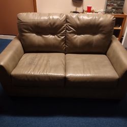 Leather looking Loveseat