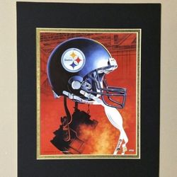Pittsburgh Steelers Helmet Lithograph 