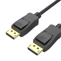DisplayPort to DisplayPort Cable (6 feet) Compatible for Monitor to PC, Lenovo, Dell, HP, Asus, & More