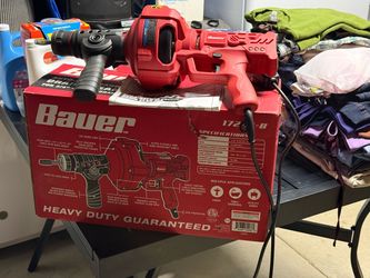 BAUER 23 ft. Automatic Feed Handheld Electric Drain Cleaner 64063
