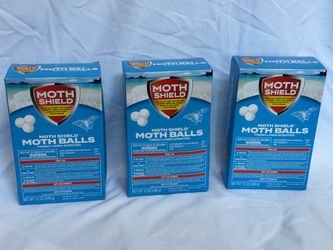 New 3 Boxes Each 12 Ounces - Moth Shield Moth Ball Traps FRESH LINEN SCENTED