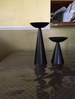 Two candle holders