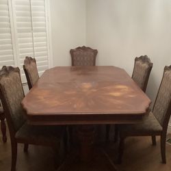 Dining Table With Six Chairs