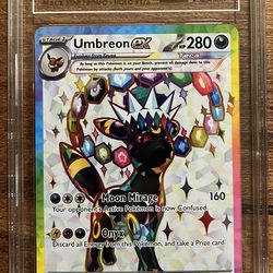 TAG 10 Umbreon Prismatic Promo. Ranked 3rd Highest Overall Score!! Pokemon Card