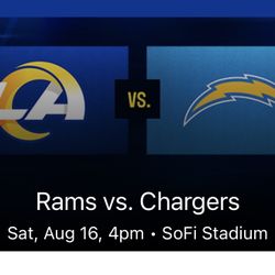 Rams vs Chargers 2 Tickets 
