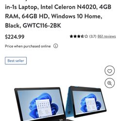 Brand New Gateway GWTC116 2bk Touchscreen 