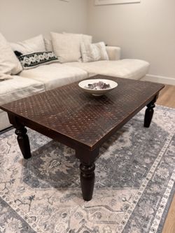 Stained Wood Coffee Table