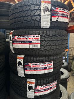 225/55R18 American At New tires installed and balanced