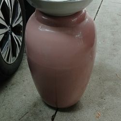 Home Made Bird Bath with New Solar Powered Pump