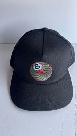 Stussy 8 Ball Snapback Hat Black Red Green Embroidered Cap OSFA Cotton