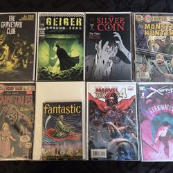Horror comic book lot of 8! Mixed lot. DC Comics. Marvel. Vintage.