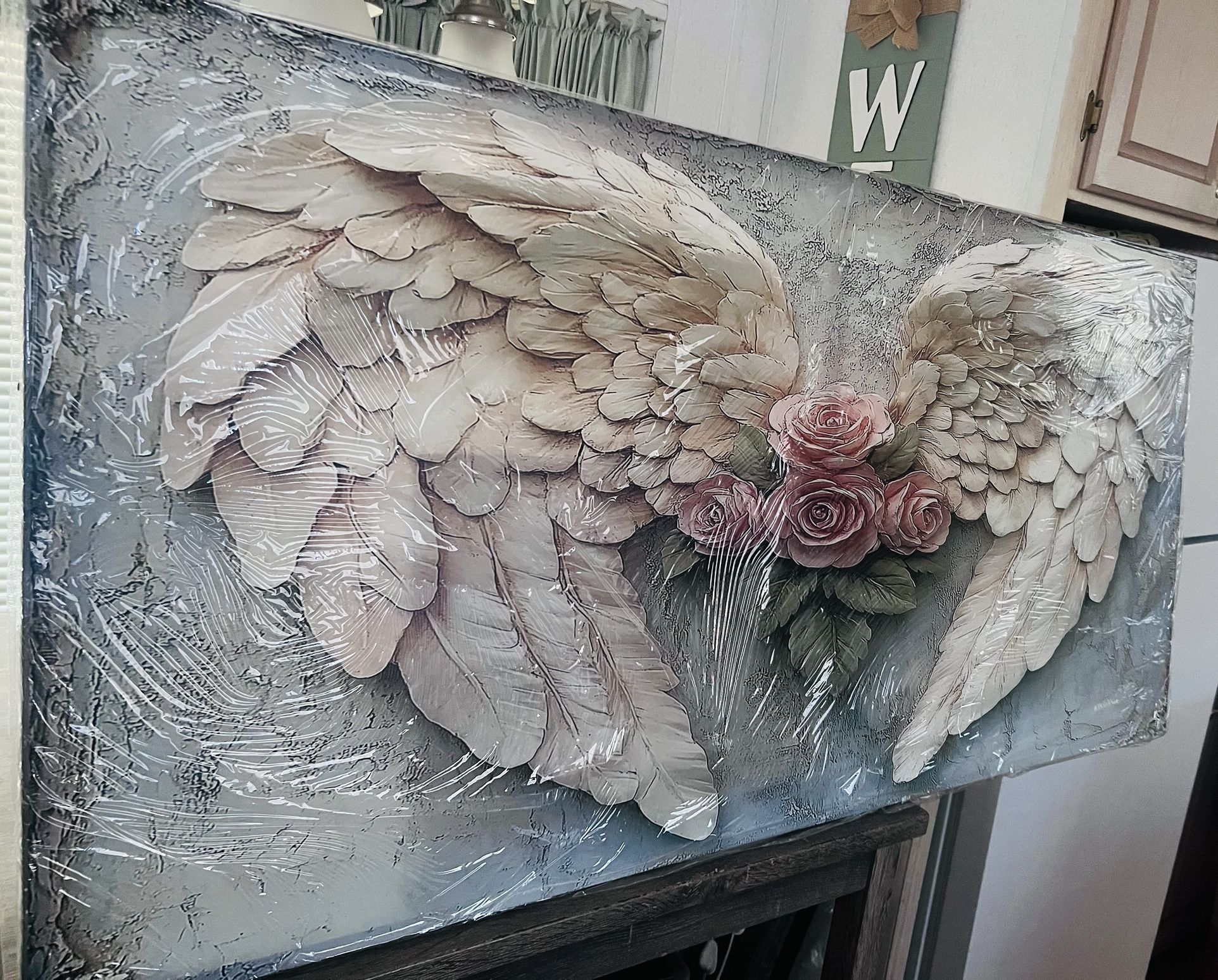 Floral Angel Wings Canvas Prints