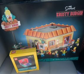 Lego Simpsons Krusty Burger and Couch GWP