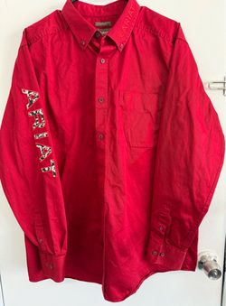 Ariat Fitted Western Button-Down Shirt Red