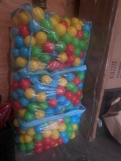 Colorful Plastic Ball Pit Balls Large Lot