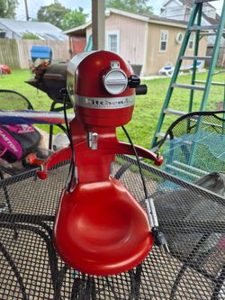 Nice Used Red Kitchenaid professional mixer.  No accessories.