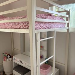 White Bunk Bed 