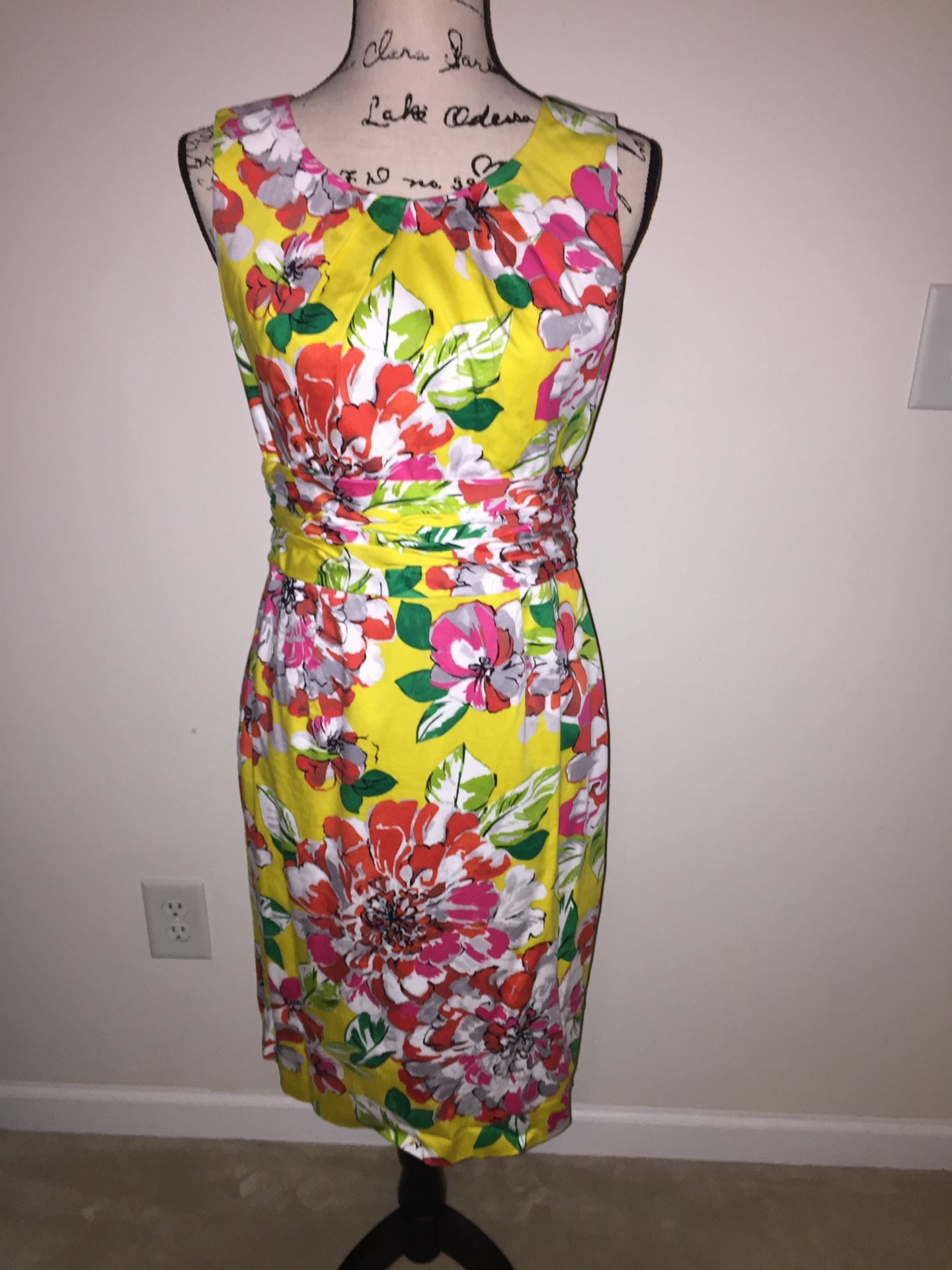 Form Fitting Floral Dress
