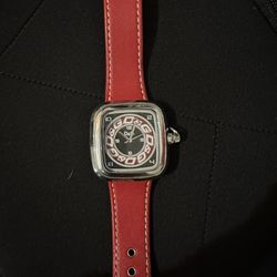 Dolce And Gabbana Time Red Leather Women’s Watch Used