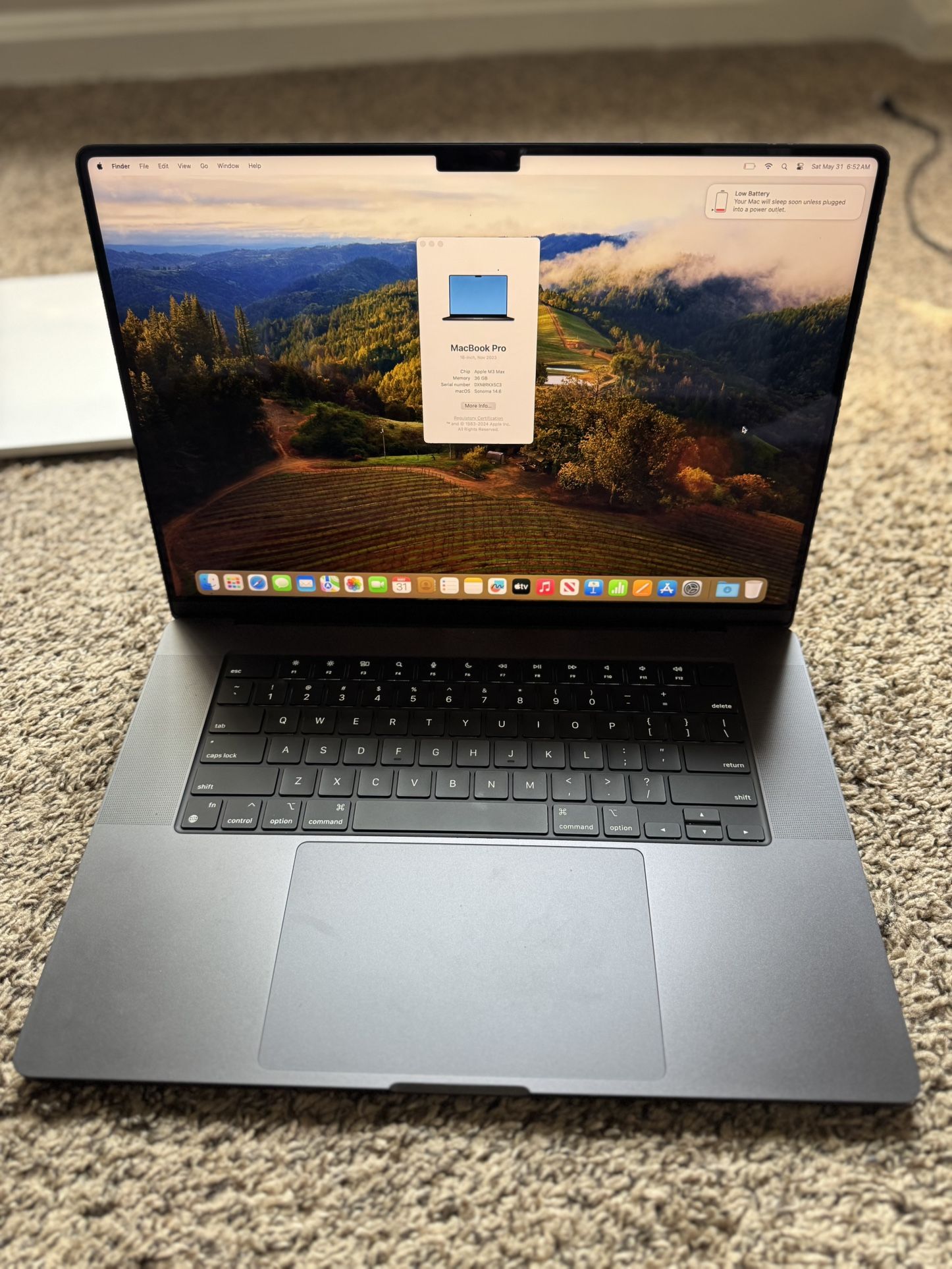 MacBook Pro M3 Max 1000 Storage 16 Inch 2023