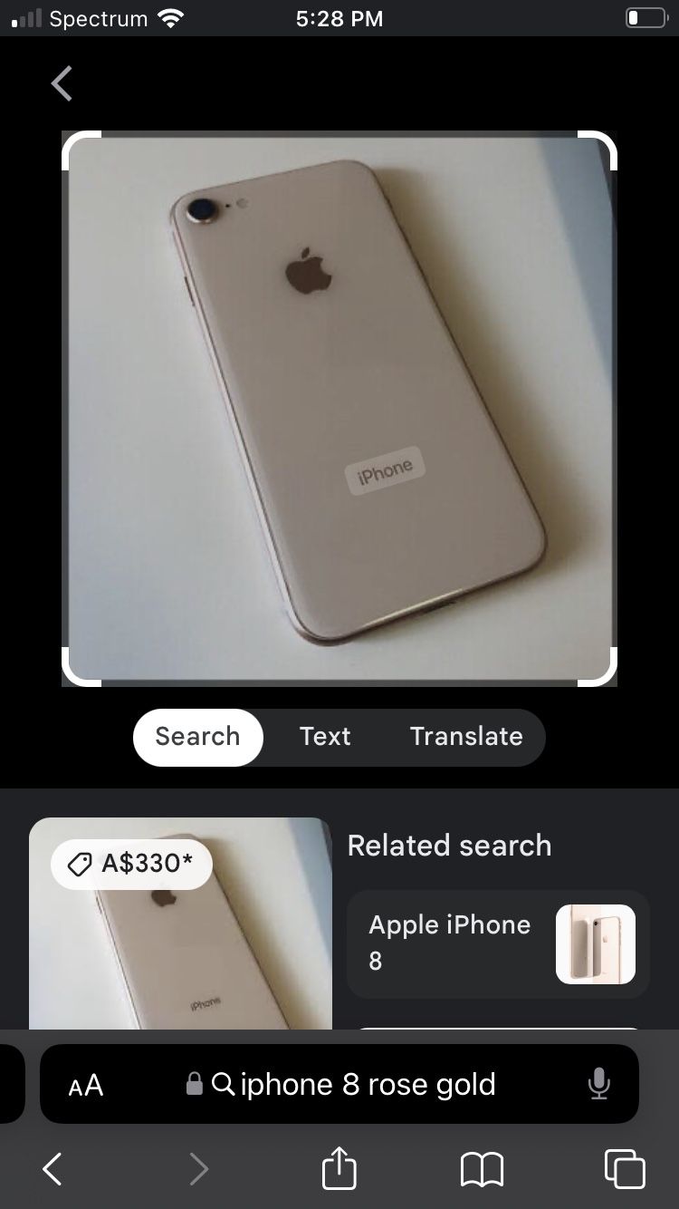 iPhone 8 Rose Gold 132gb With TikTok 