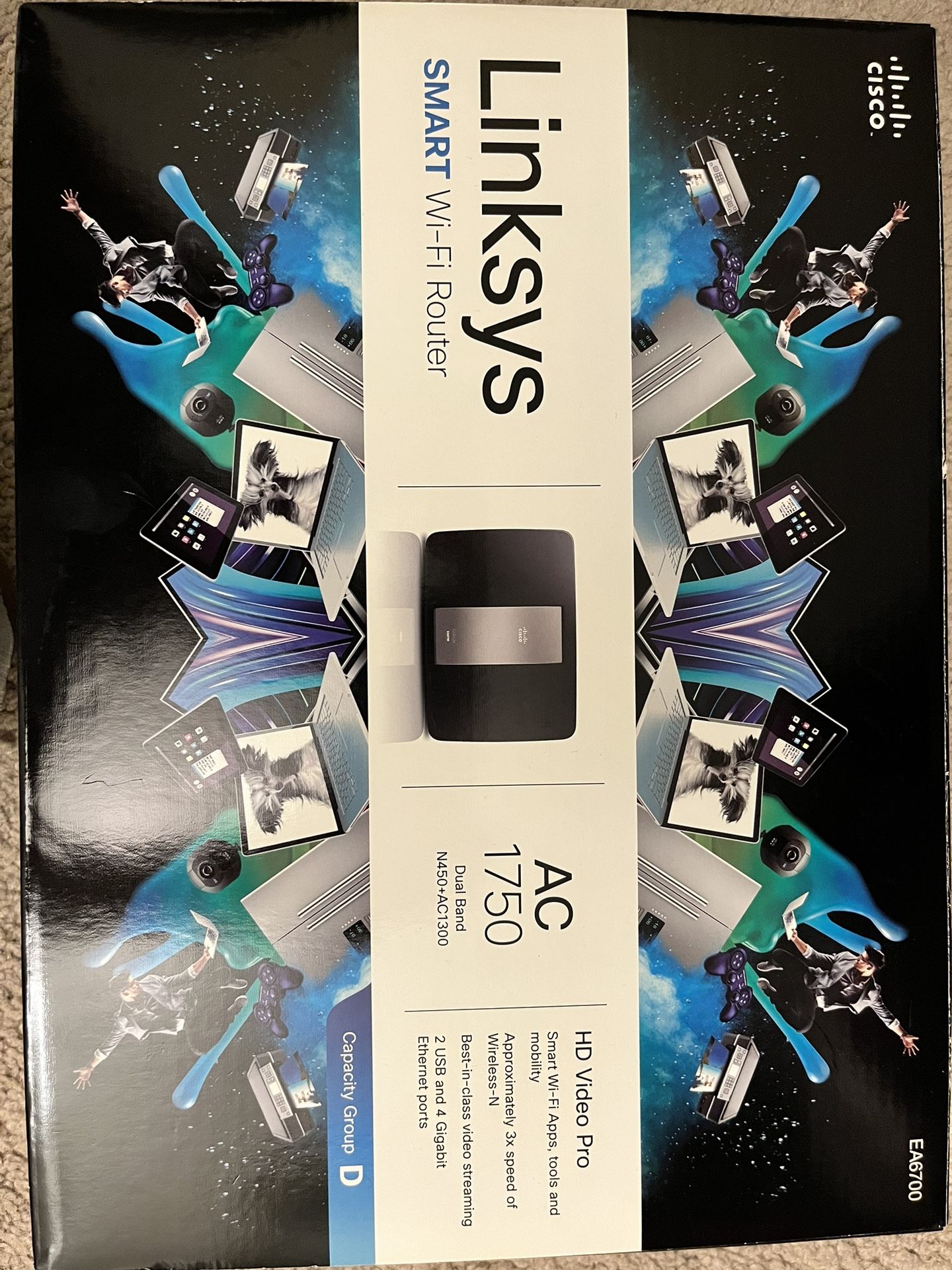 $35 Linksys AC1750 Wi-Fi Wireless Dual-Band+ Gigabit Router