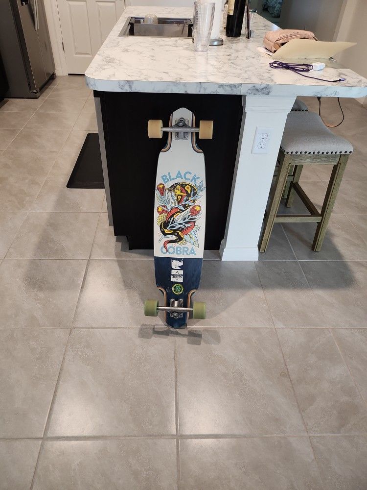 Dusters Longboard Black Cobra Skateboard