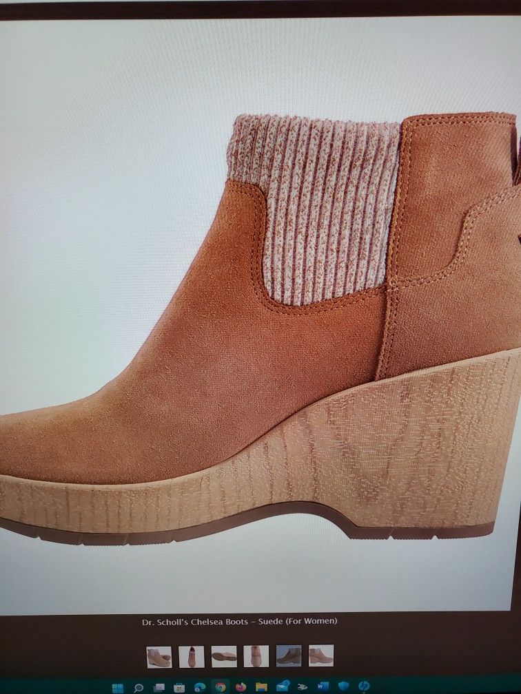 Dr.Scholl's Chelsea Wedge Boots Women's Size 10M