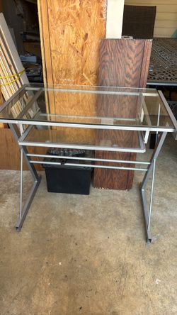Computer desk -glass