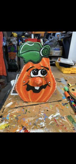 Handmade Wooden Pumpkin