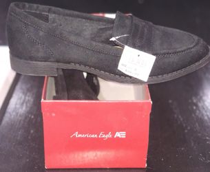 Black suede women shoes