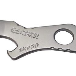 Gerber Gear Shard 7-in-1 Airline Safe Keychain Tool With Screwdriver (Silver)