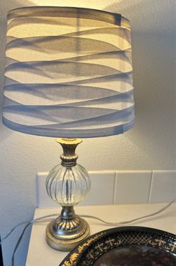 Table Lamp with Glass Globe Base