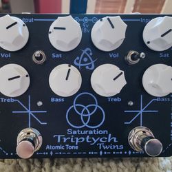Atomic Tone Saturation Triptych Twins Dual Drive / Distortion / Fuzz Pedal