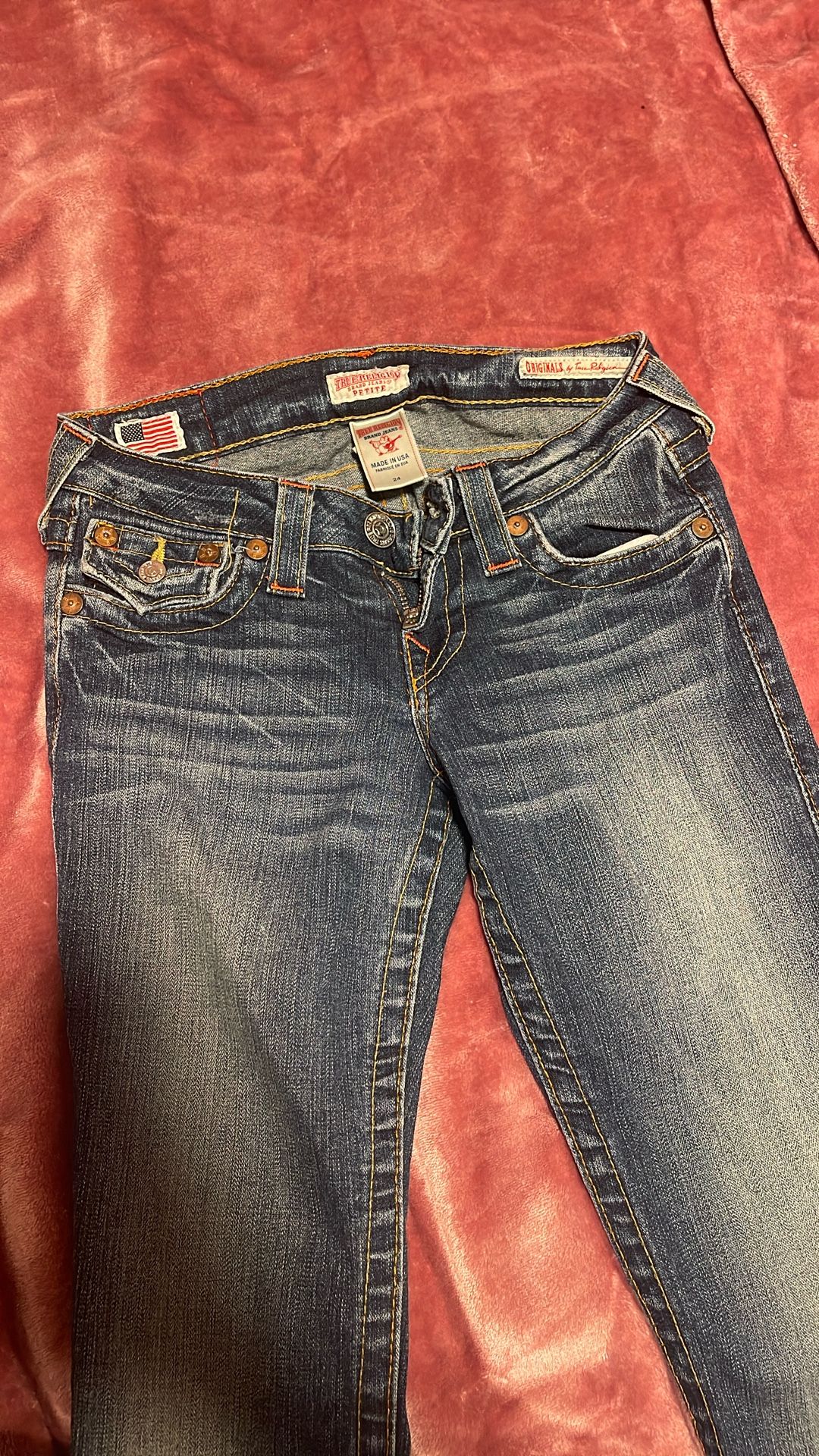 True Religion Low Rise Bootcut Jeans