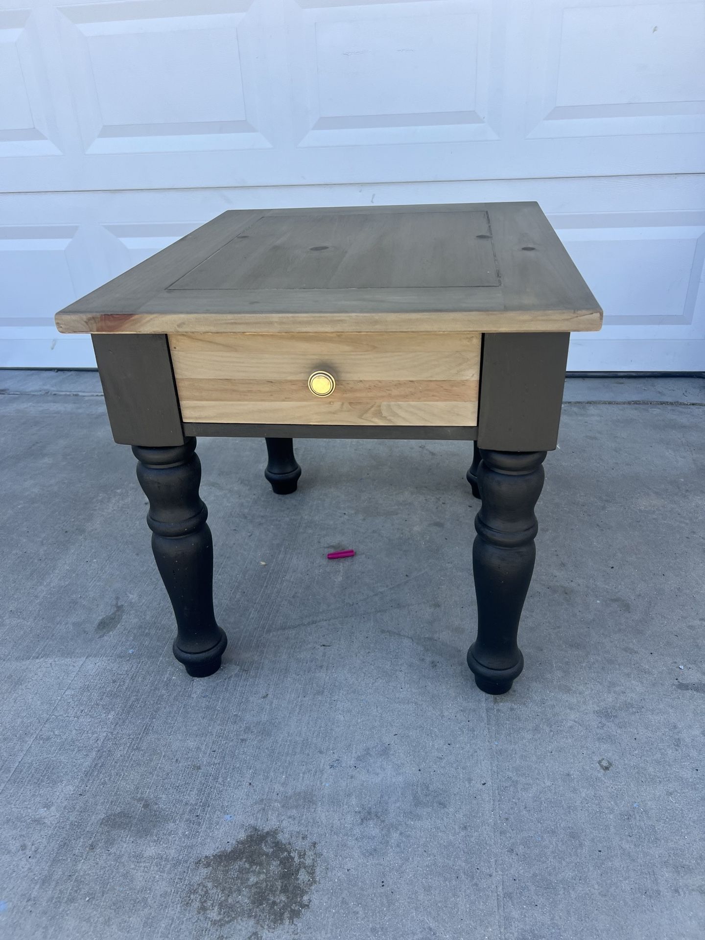 Solid Wood End Table By Broyhill