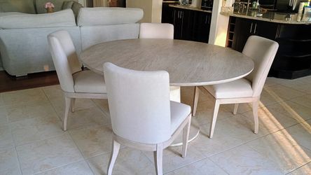 Large round table - 5 chairs