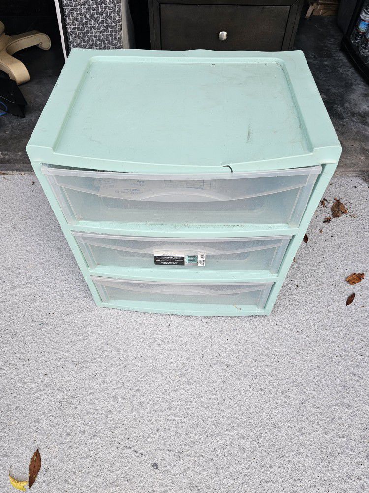 Plastic Organizer With 3 Drawers