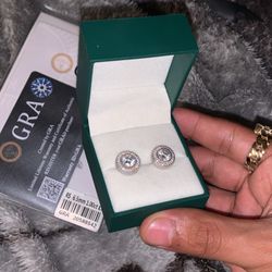 VVS Diamond Earrings 6.5mm 