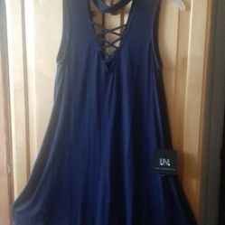 In San Francisco Deep Blue Mid Dress Size S 