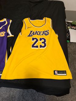 Nike Lakers Lebron James #23 NBA Icon Edition Swingman Jersey Kit Shirt Size 2xl