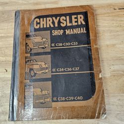 Chrysler Shop Manual